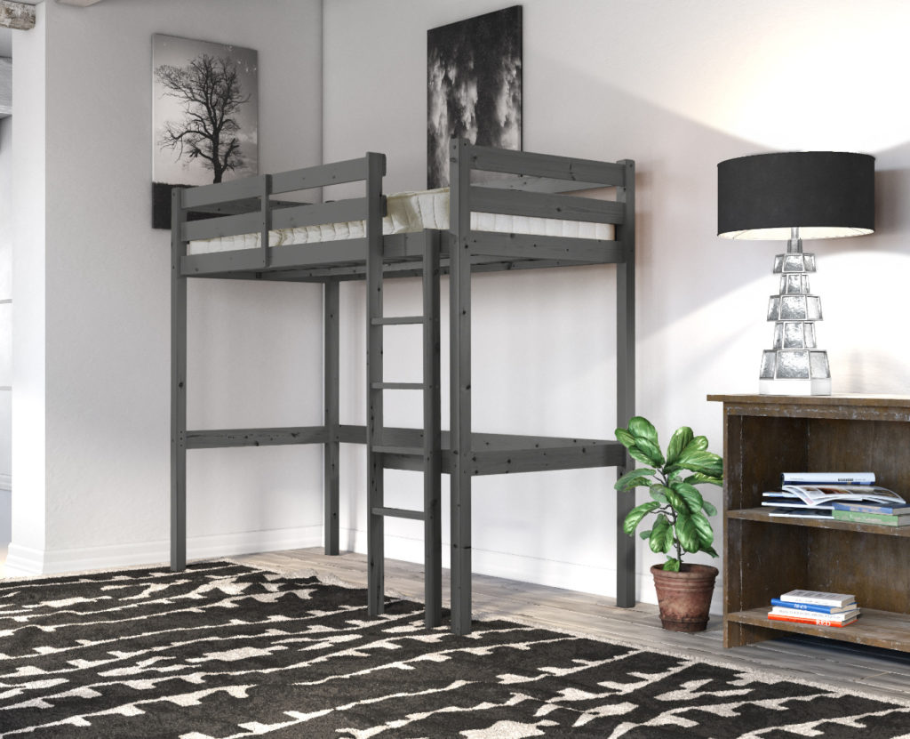 Icarus Heavy Duty High Sleeper Pine Bunk Bed - Loft Bed Sale