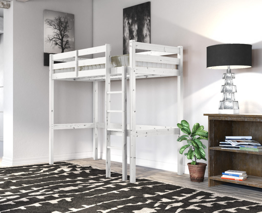 Icarus Heavy Duty High Sleeper Pine Bunk Bed - Loft Bed Sale