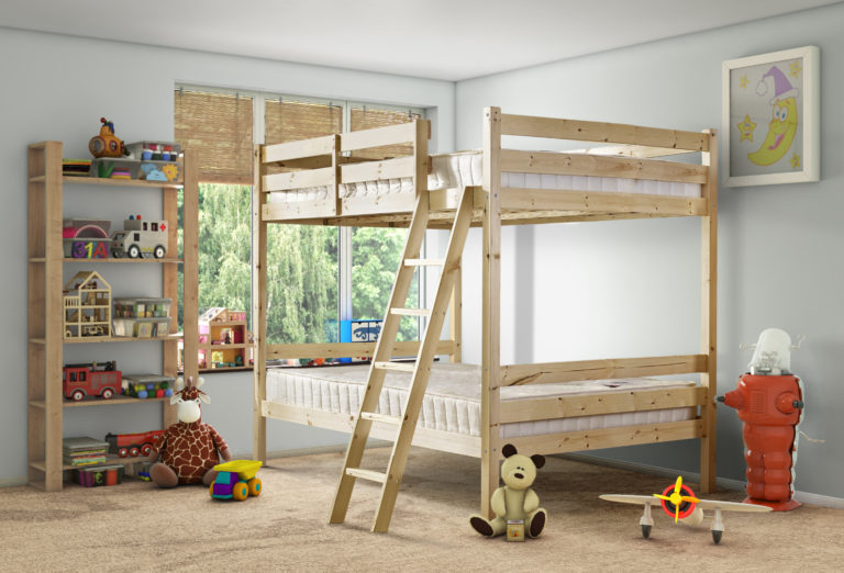 Nepal Heavy Duty Pine Bunk Bed - High Quality Beds UK