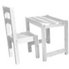 Study Chair and Desk Set - White Wash
