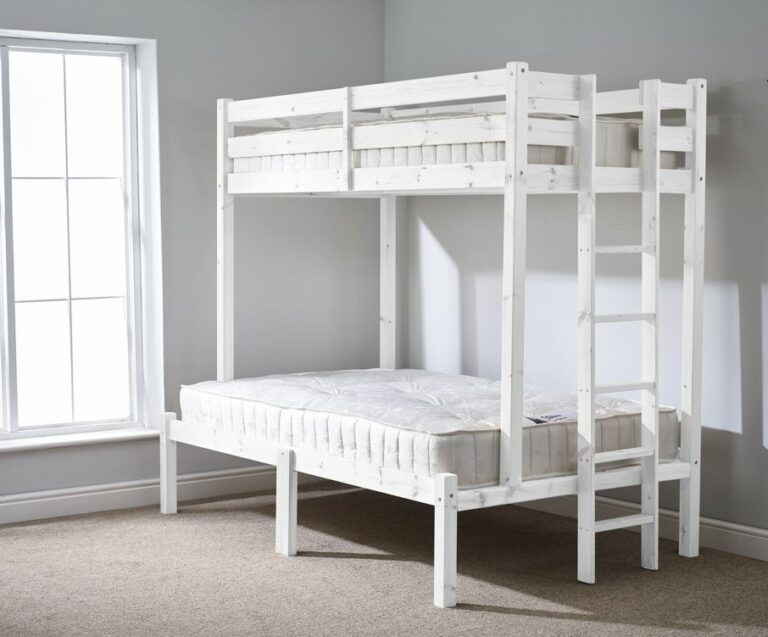 Duke Heavy Duty Triple Sleeper Pine Bunk Bed - Bunk Bed Sale