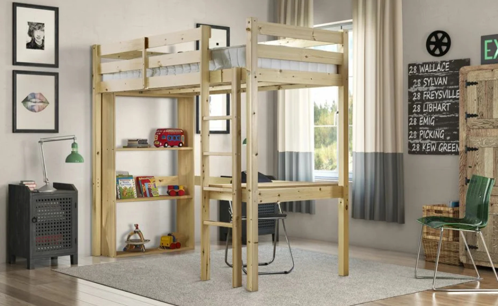 Teen Bunk Beds with Seating Area