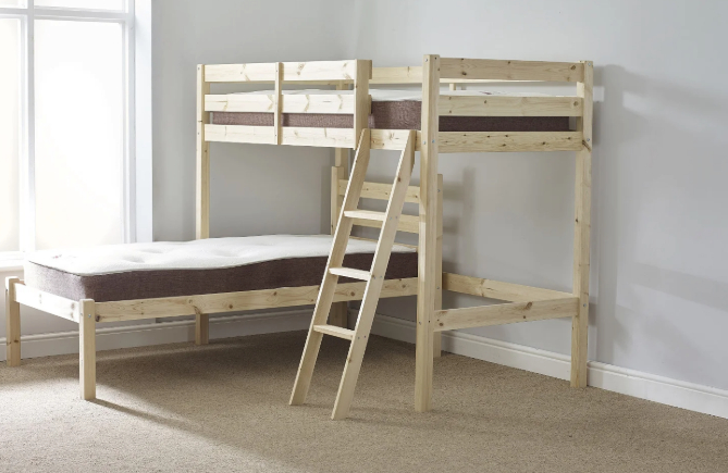 L-Shaped Bunk Beds (Great for Shared Rooms with Flexible Layouts)