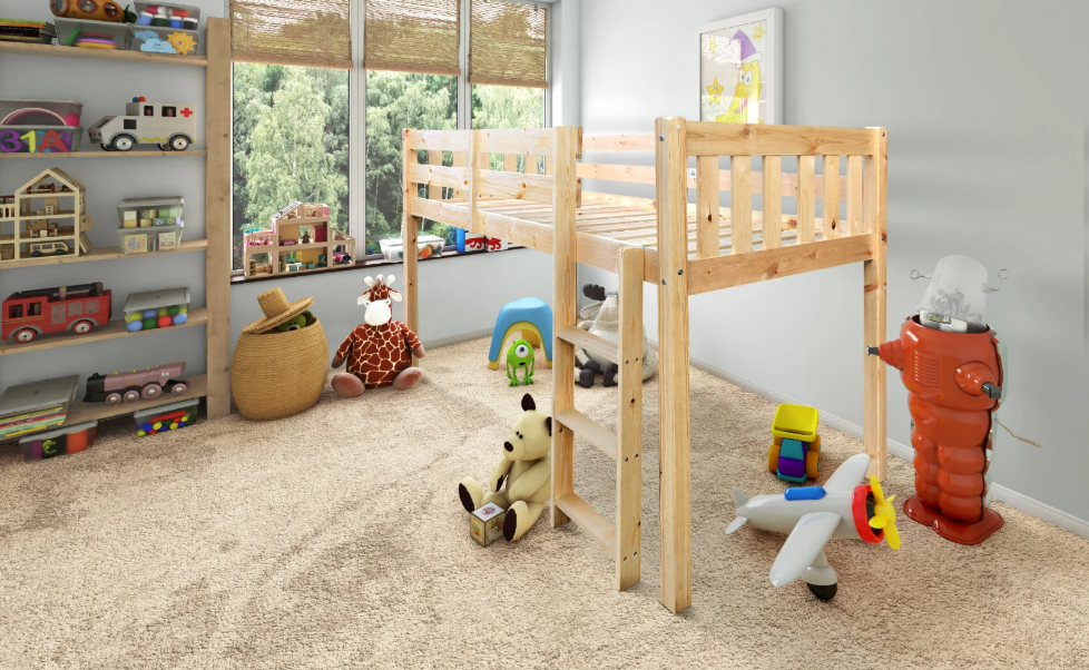 Natural Pine Bunk Beds For Kids